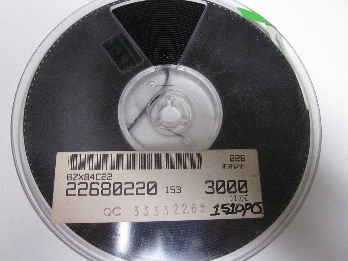 DIODE, BZX84C22, Surface Mount Zener, SOT-23, Reel of 3000