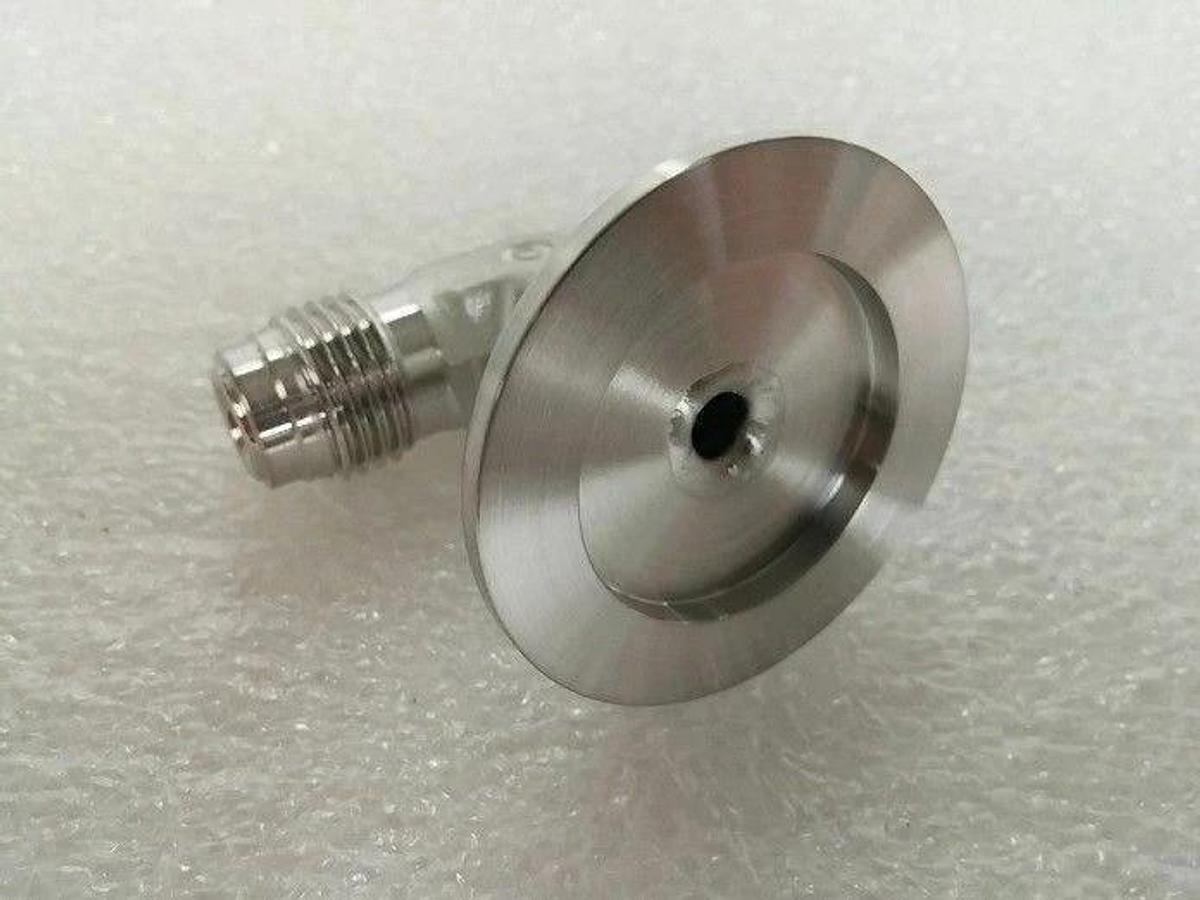 SS Vacuum Fitting Adapter, NW25 Flange to 1/4" MVCR w/ 90 Elbow, Lot of 2
