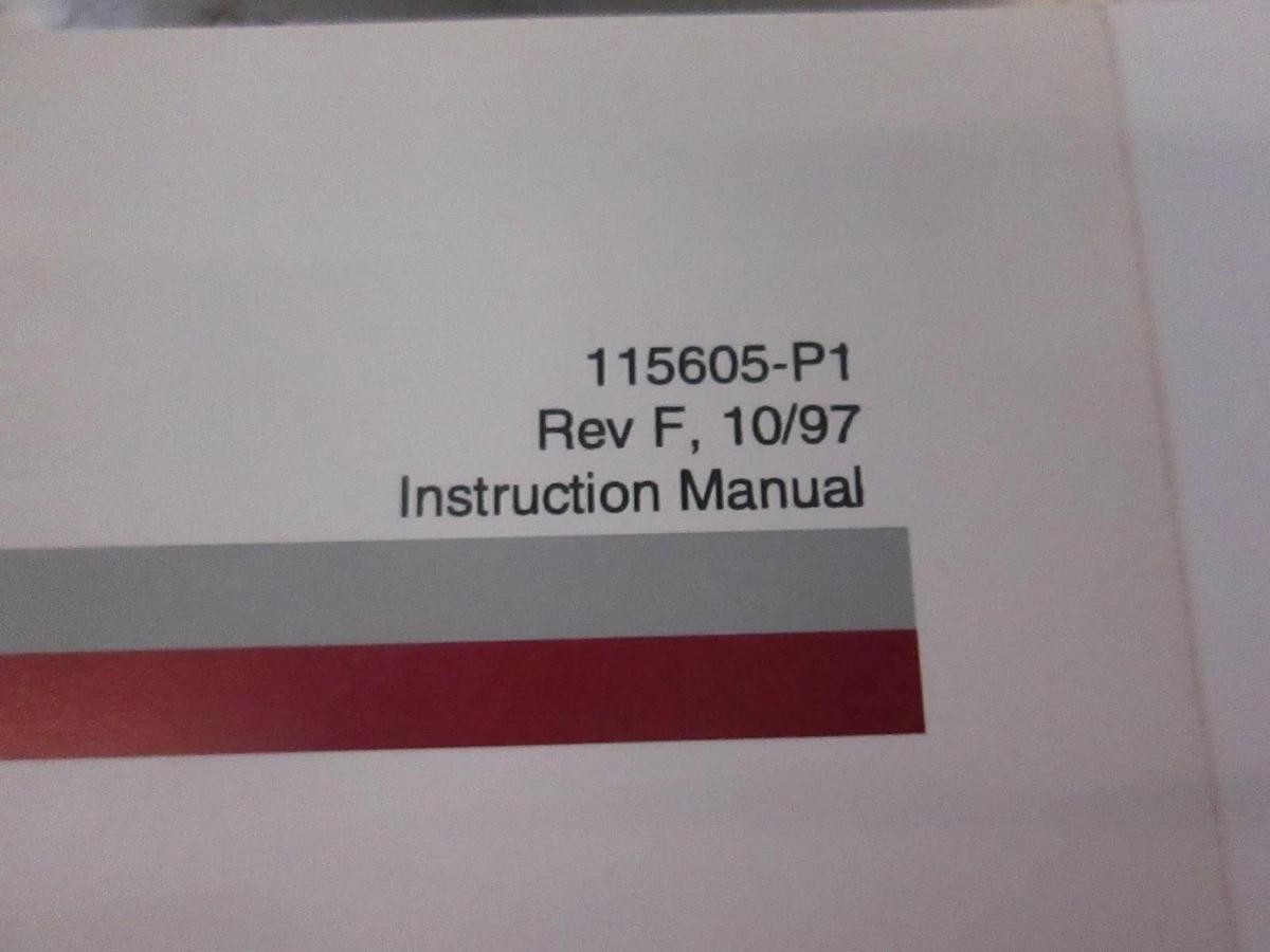 Used MKS Type 651C Pressure Controller Manual, 115605-P1, Used