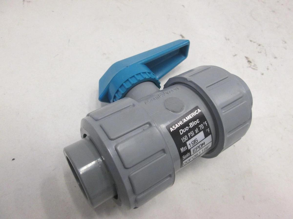 Asahi/America, Duo-Bloc, Ball Valve, 150PSI, EPDMSeals, 00F05116F, Used