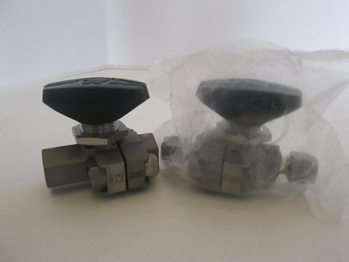 Used Whitey, SS-33VF4, Type CF8M Ball Valve, Used, Lot of 2