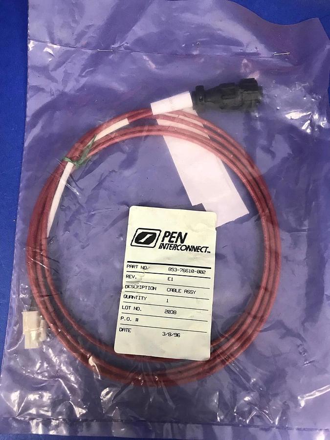 Used LAM Research, Pen Interconnect Systems 853-76610-002 Cable Assembly, New