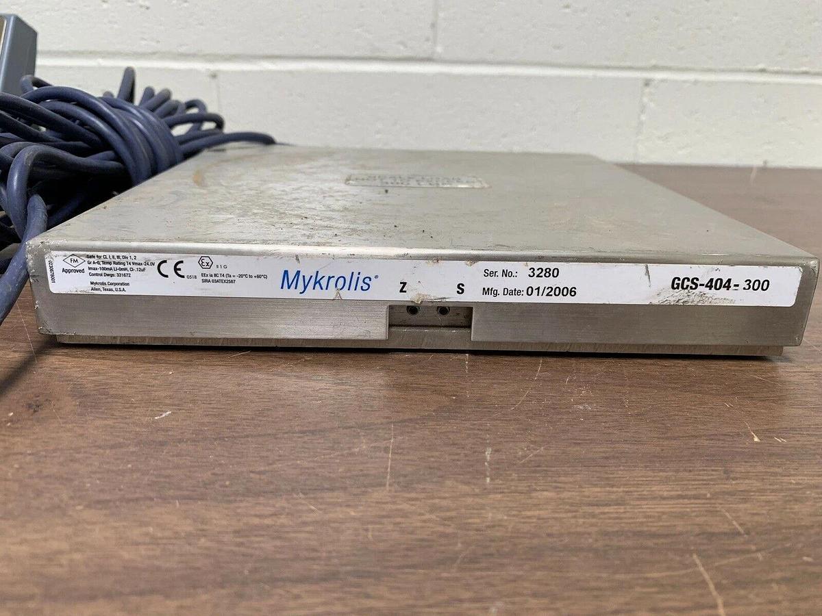 Used Mykrolis GCS-404 Gas Cylinder Scale, 300 lb Max, High purity, span, semi-gas
