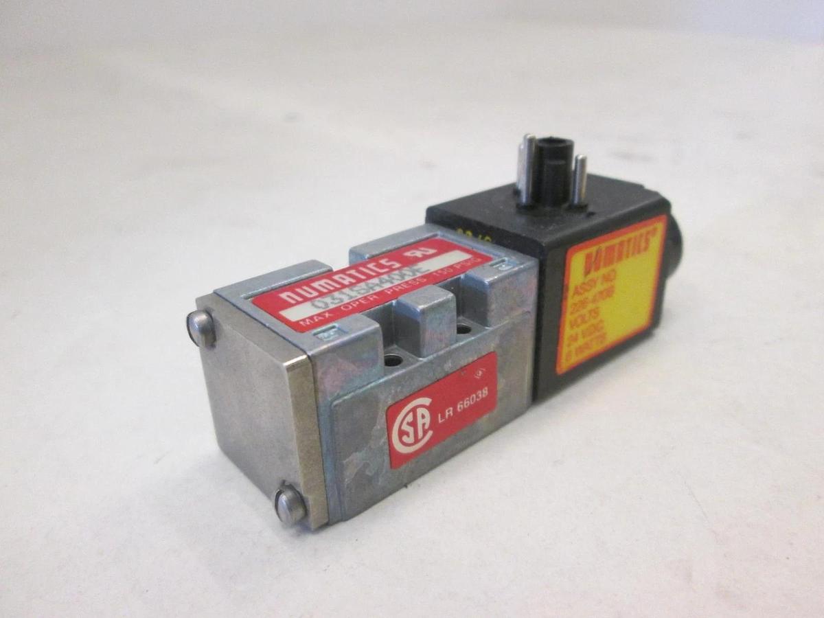 Used Numatics, Solenoid Valve, 031SA400E, 150 PSIG, Used