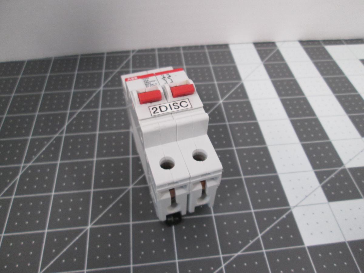 Used ABB, E242, 45A 2 Pole Isolator Switch 240/415V AC22 Double Pole Used