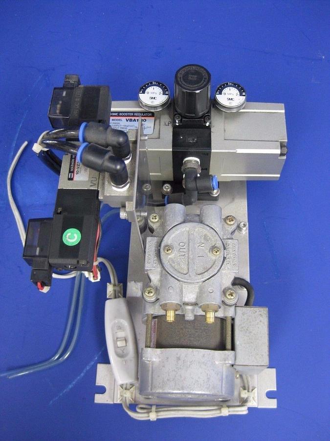 Used Ulvac DAL-5S Diaphragm Vacuum Pump Assembly with SMC 10-VZ3243 and VBA1110, Used