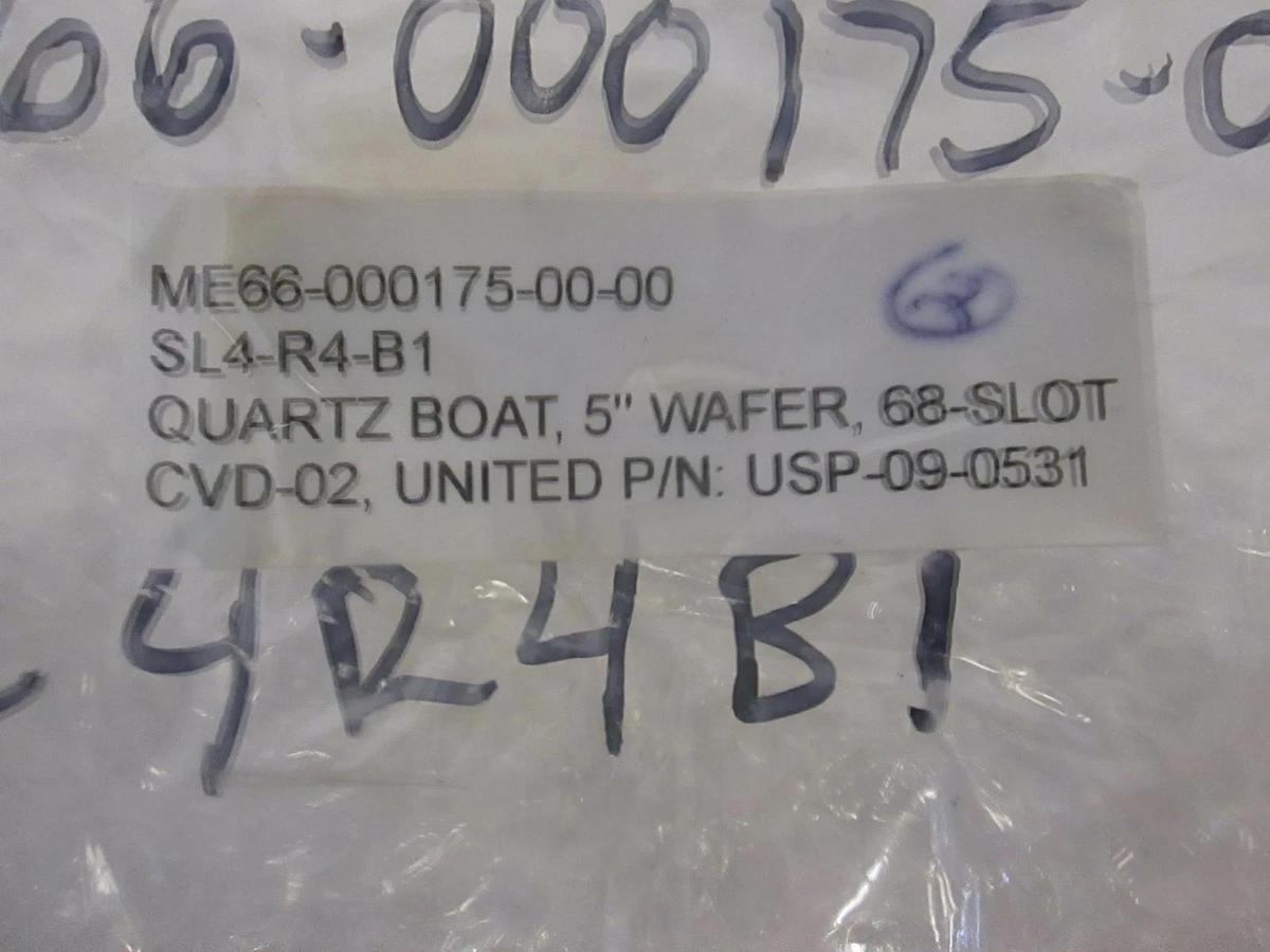 Quartz Boat 5" Wafer, 68-Slot, CVD-02, ME66-000175-00-00, New, Lot of 2