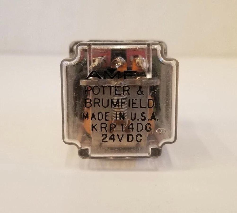 POTTER & BRUMFIELD KRP14DG Relay, 24 VDC, Used