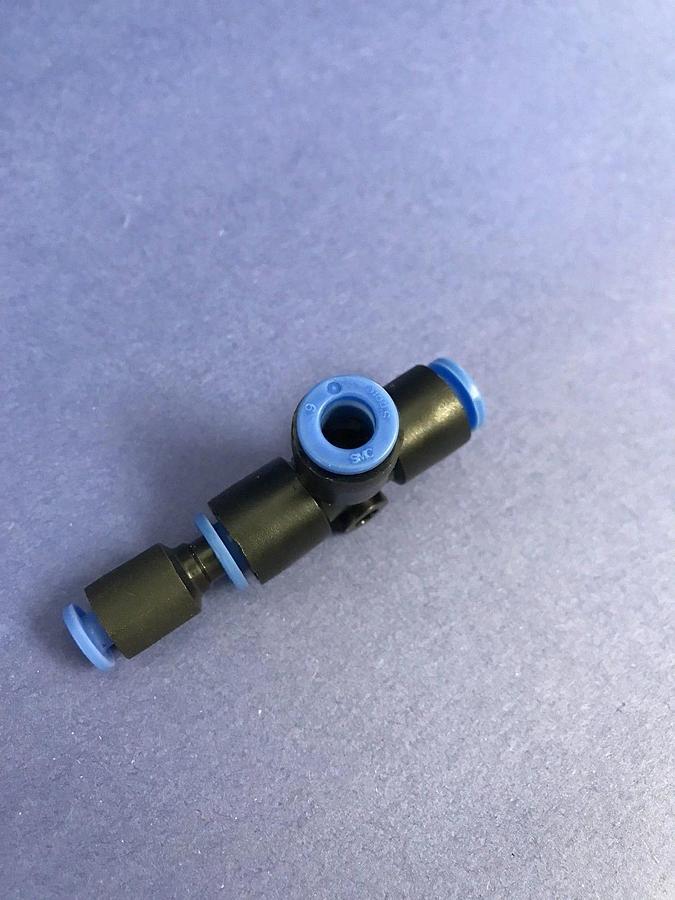 SMC 4x6x6mm Push to Connect Pneumatic Union Extended TEE Fittings, Lot of 14