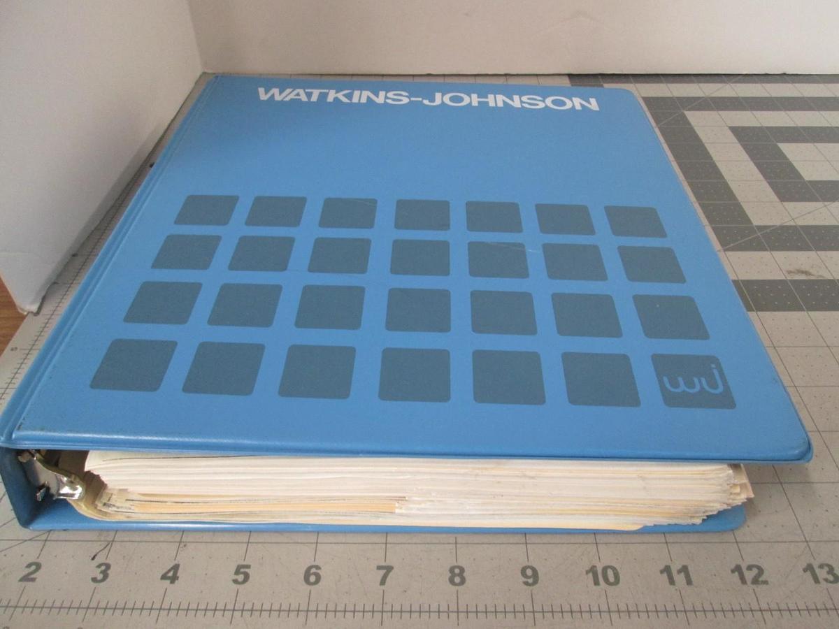 Used Watkins Johnson, APCVD Wafer Handler WJ 986 Installation, Operation Manual, Used