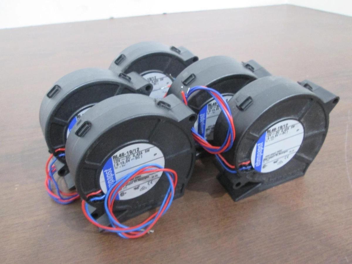 Used ebmpapst, RL48-19/12, Cooling Fan, .42A, 5W, Lot of 5