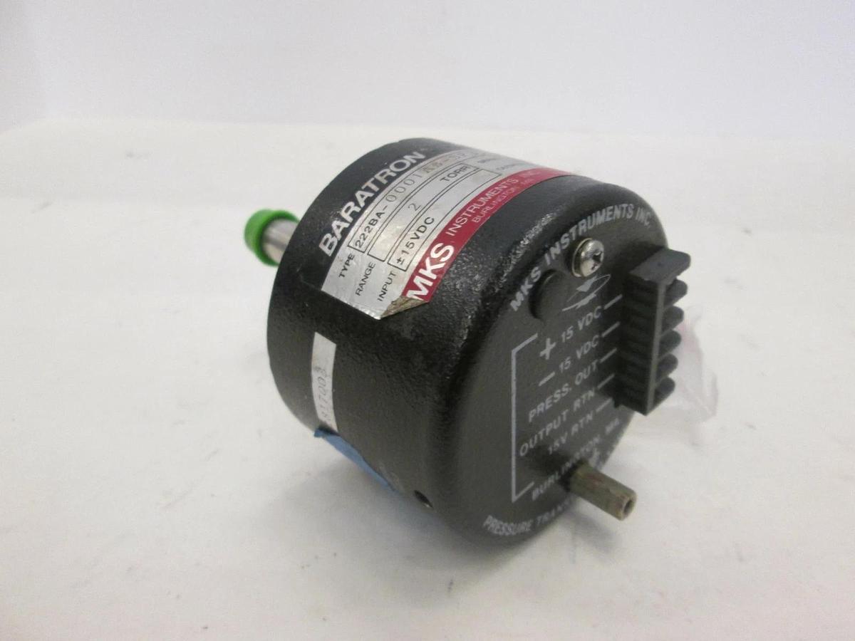 Used MKS, Baratron 2 Torr Pressure Transducer, 222BA-0001AB-SP35-81, Used