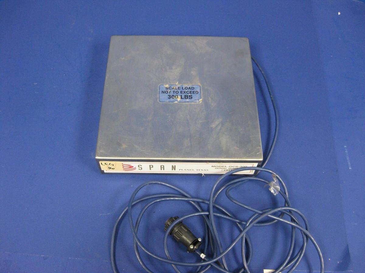 Used Span GCS-300, Scale Load Up To 300LBS, Stainless Steel, Used