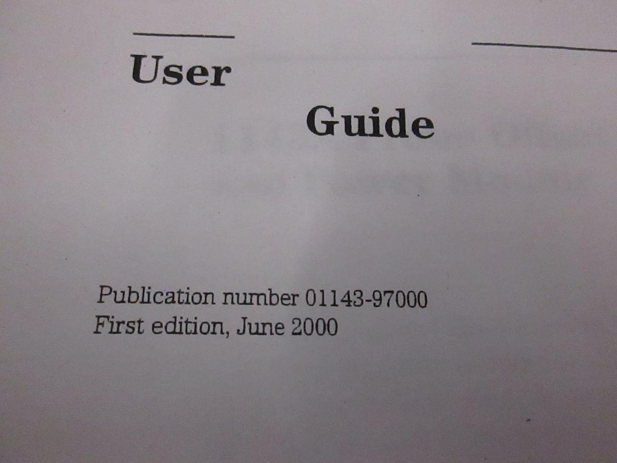Used HP 1143A Probe Offset Control and Power Module User's Guide, Used