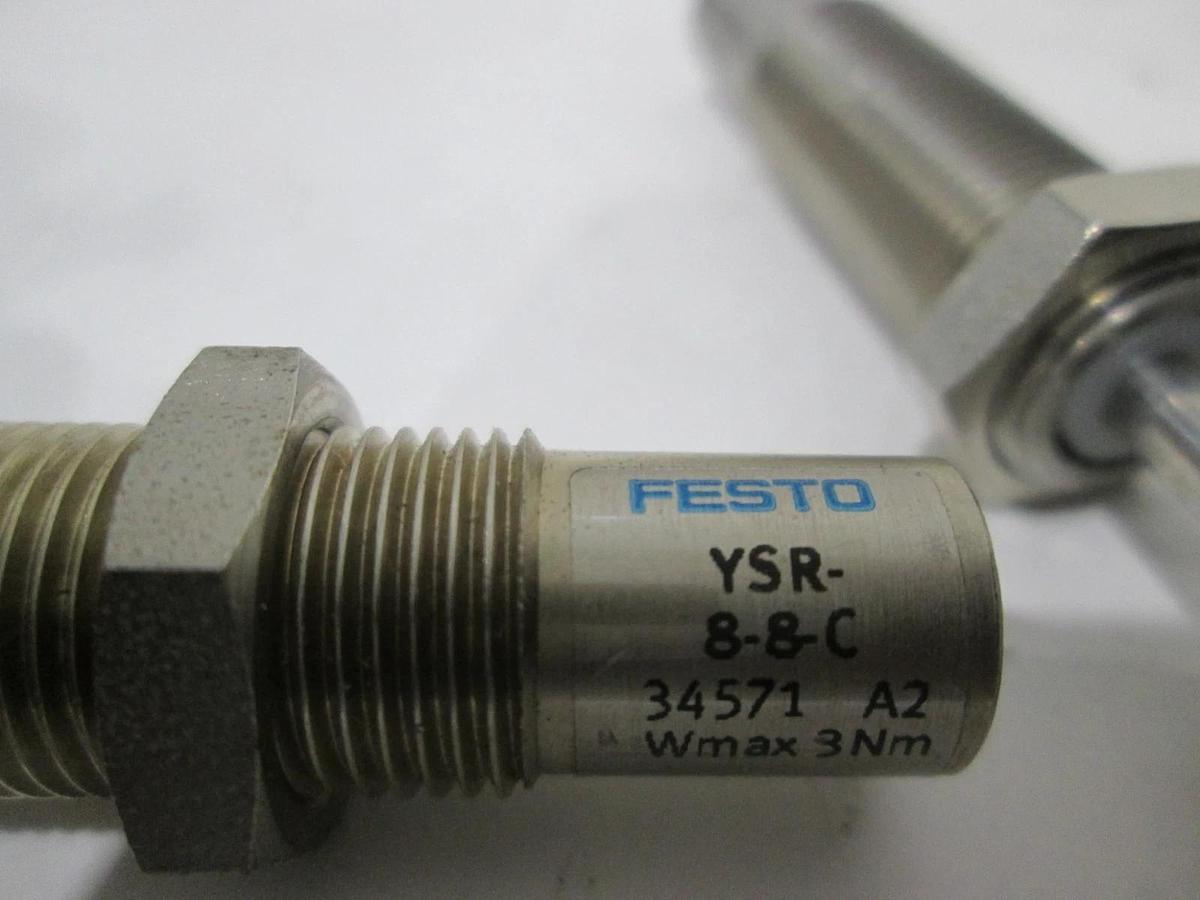Used FESTO, YSR-B-B-C, Shock Absorber, Used, Lot of 2