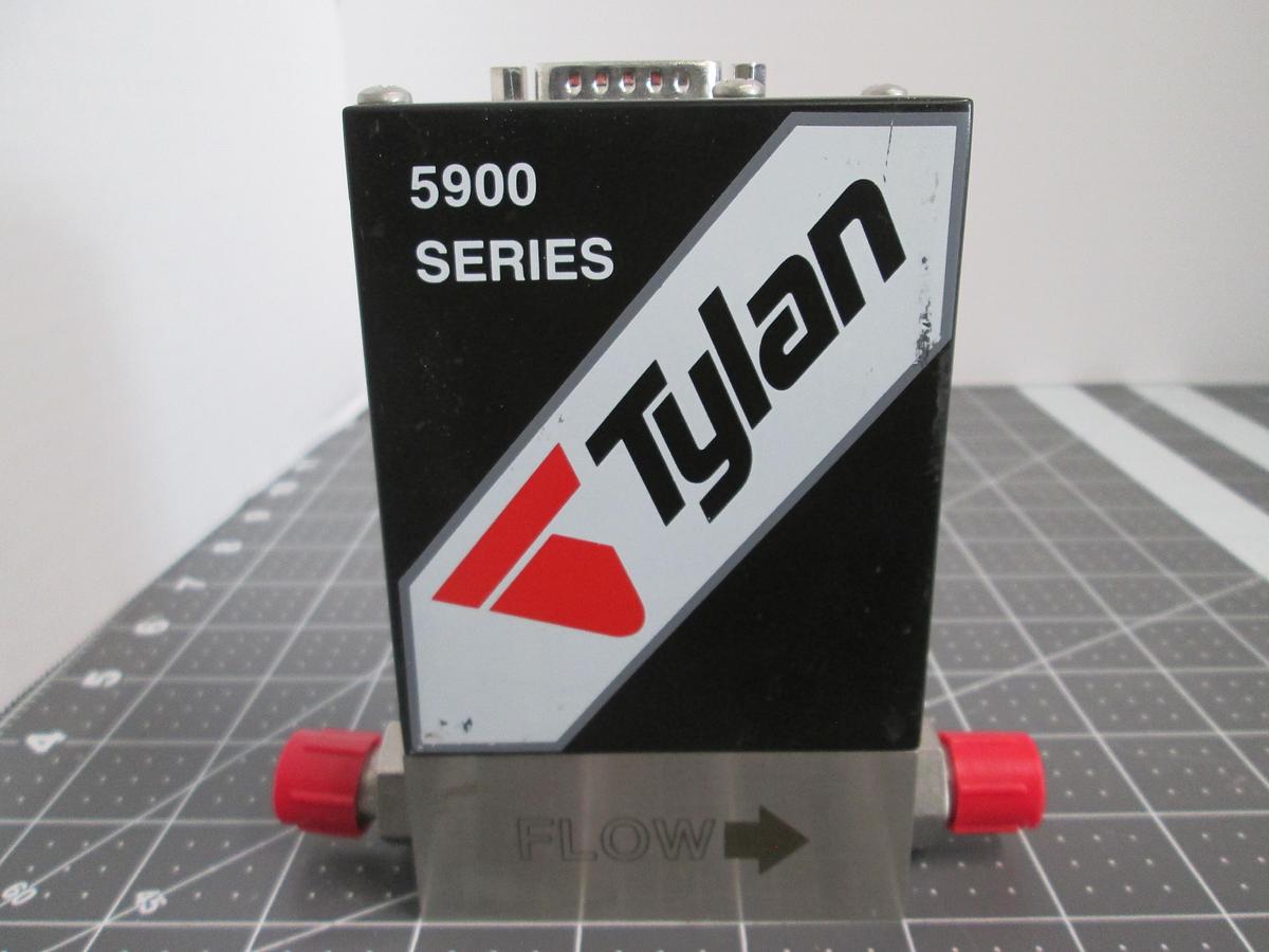 Used Tylan, 5900 Series Mass Flow Controller,PC-59010-55-10-V, 100 SCCM He