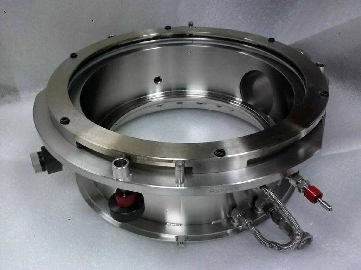 Used TEL Tokyo Electron 1187-131743-12, 2185-033126-12 Manifold Flange Plenum, Alpha8
