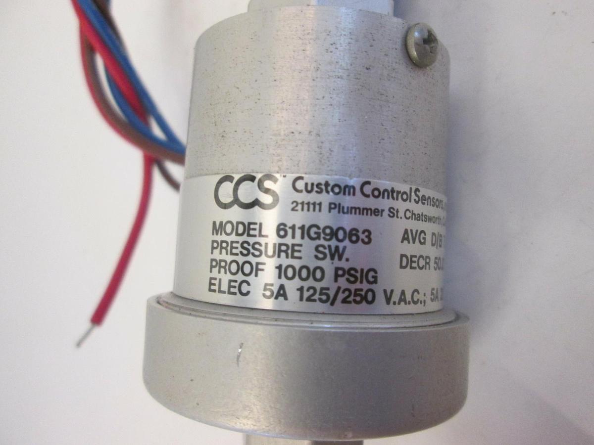Used CCS 611G9063 Pressure Switch