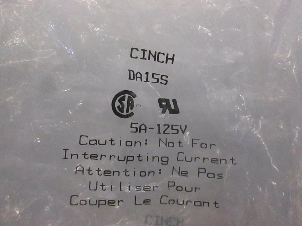 Amphenol, Cinch, DA15S, New, Lot of 8