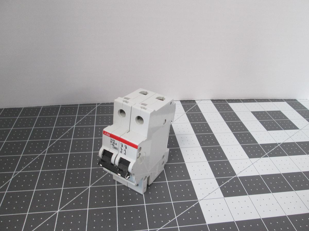 Used ABB, S272-K20A, 20A 2Pole 277/480VAC K Curve Circuit Breaker DIN Rail