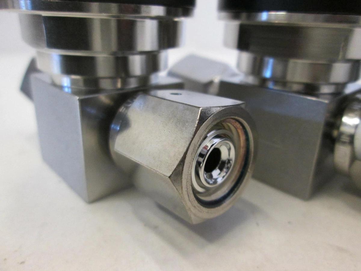 Used Fujikin, O.P. .4-.6 MPa Pneumatic Valve, N.C, 316L, Used, Lot of 3