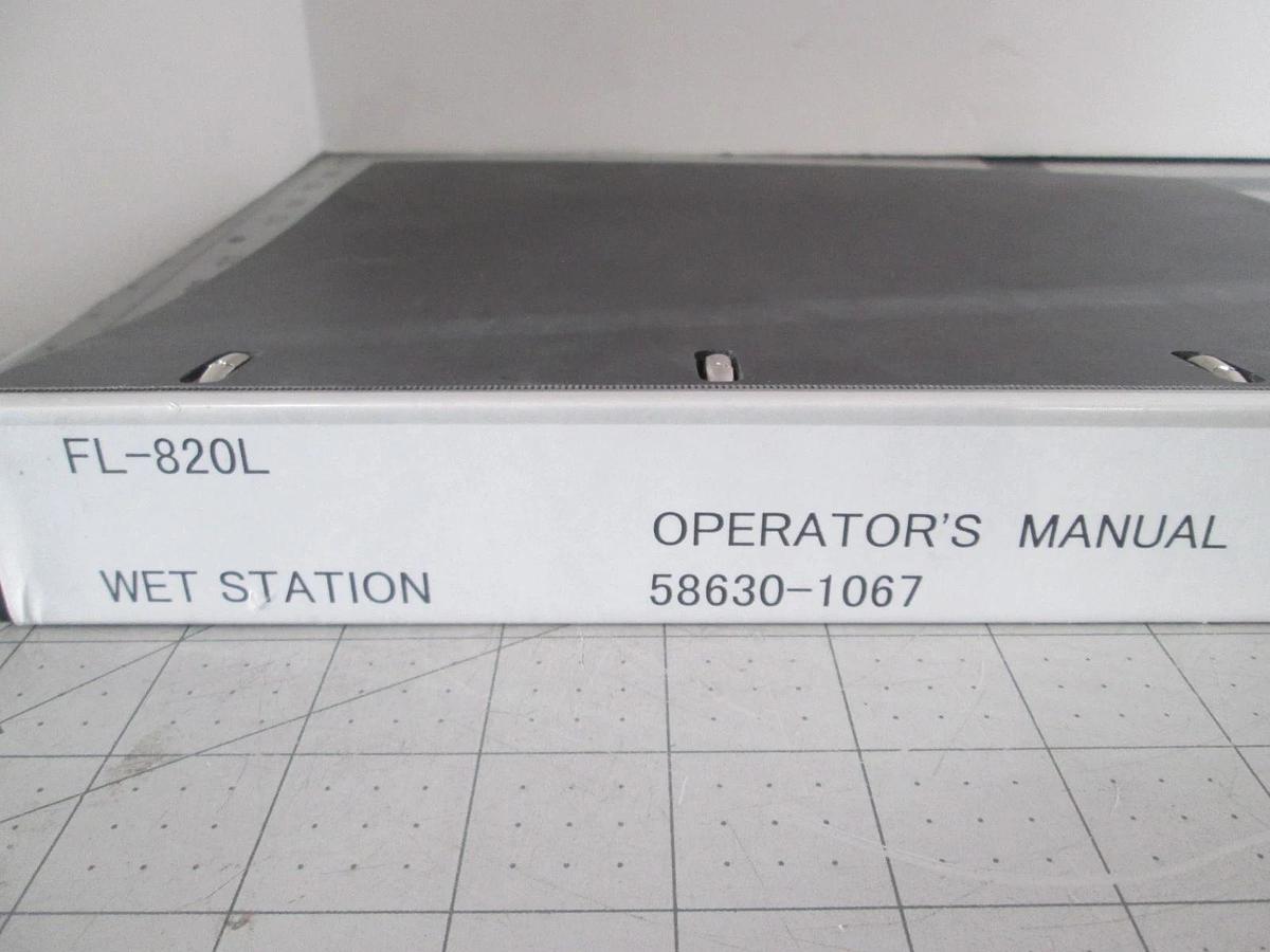 Used Screen, FL-820L, Operator's Manual, Used