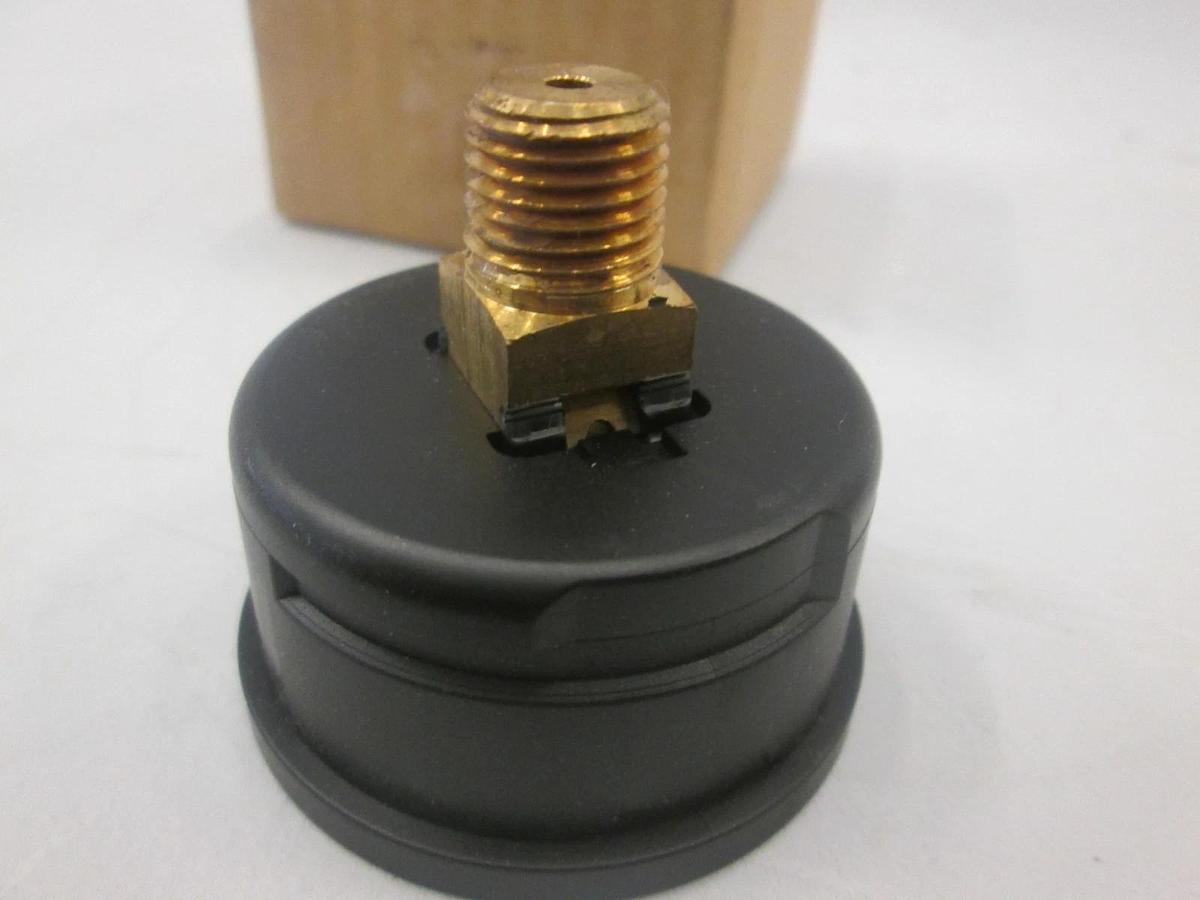 NoShok, 20.110, 760 MMHG/KPA Pressure Gauge, 1/4" NPT, Back Mount, New