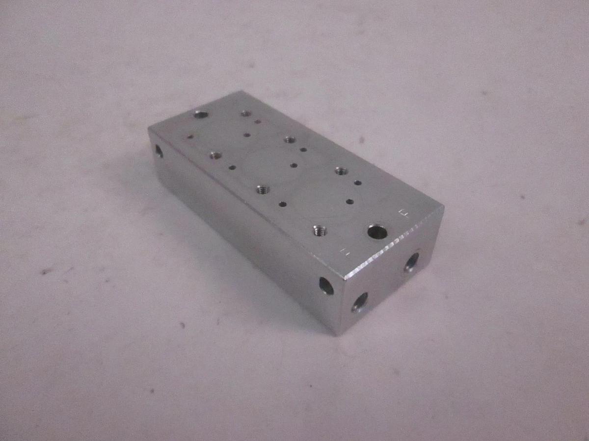 Used SMC K01-022, 3 Position Manifold Block for Valve, Used