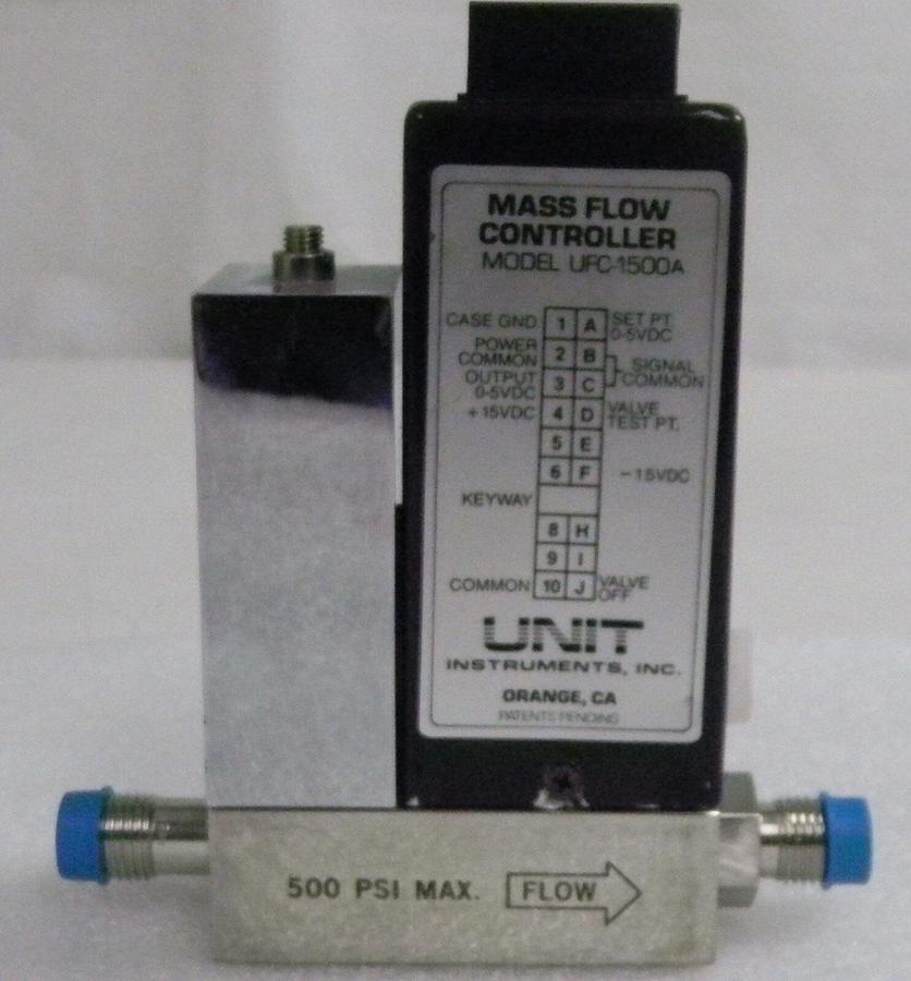 Used Unit UFC-1500A, Mass Flow Controller, Gas- CF4, Range- 200 SCCM, 1/4" M I/O