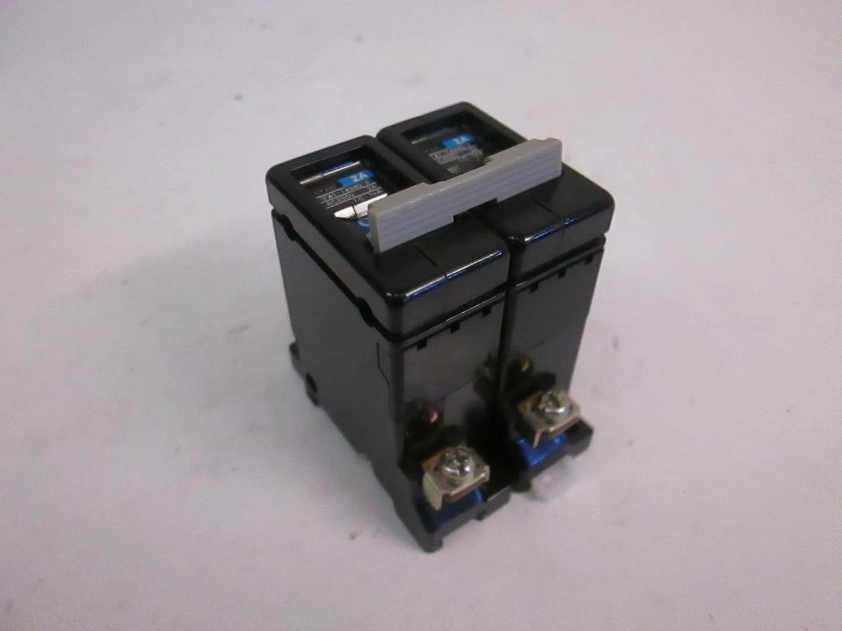 Used Fuji Circuit Protector CP32-D, 2A, 250V, 2 Pole, Used