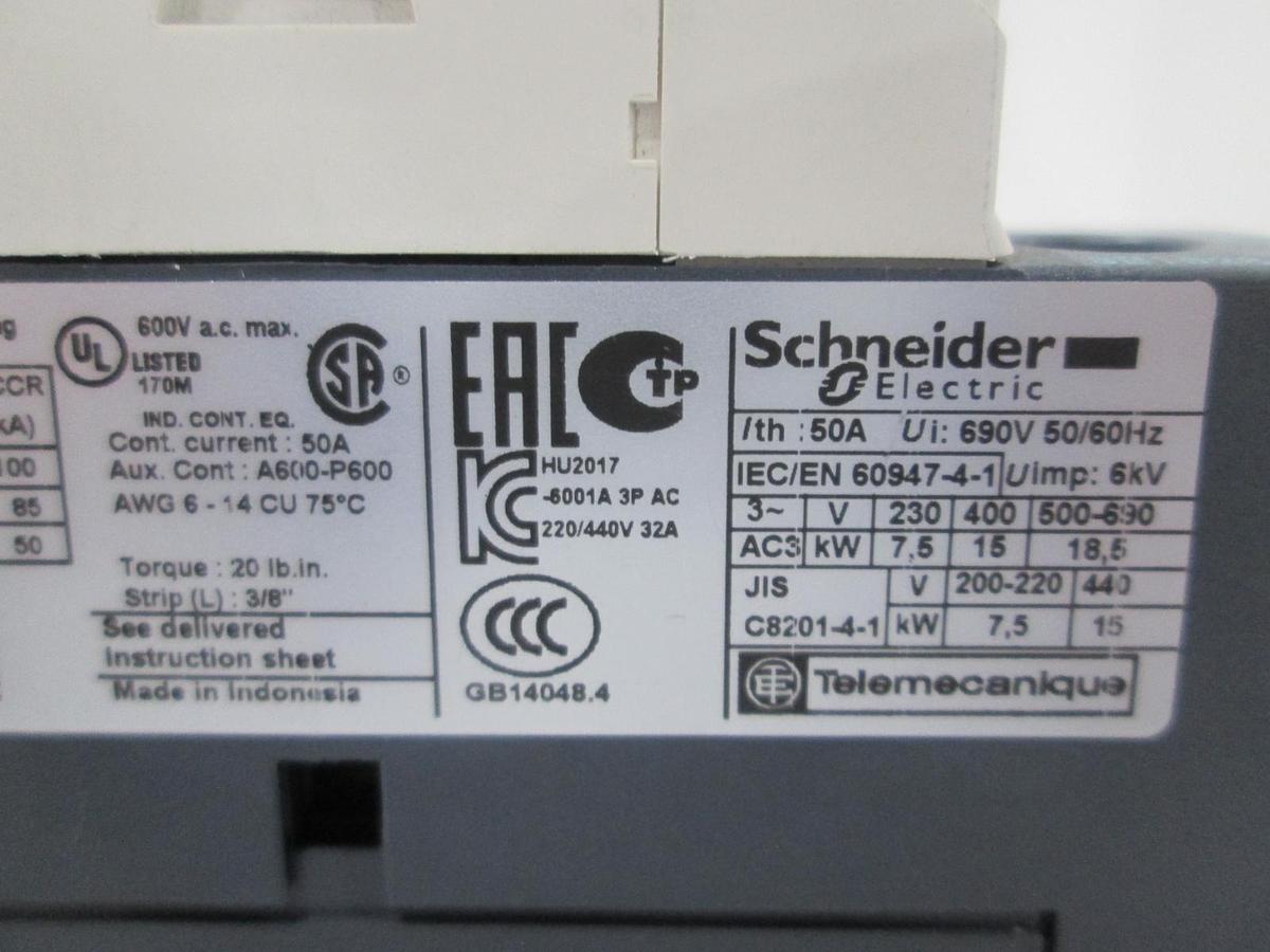 Used Schneider Electric, LC1 D32, TeSys Contactor, NWOB