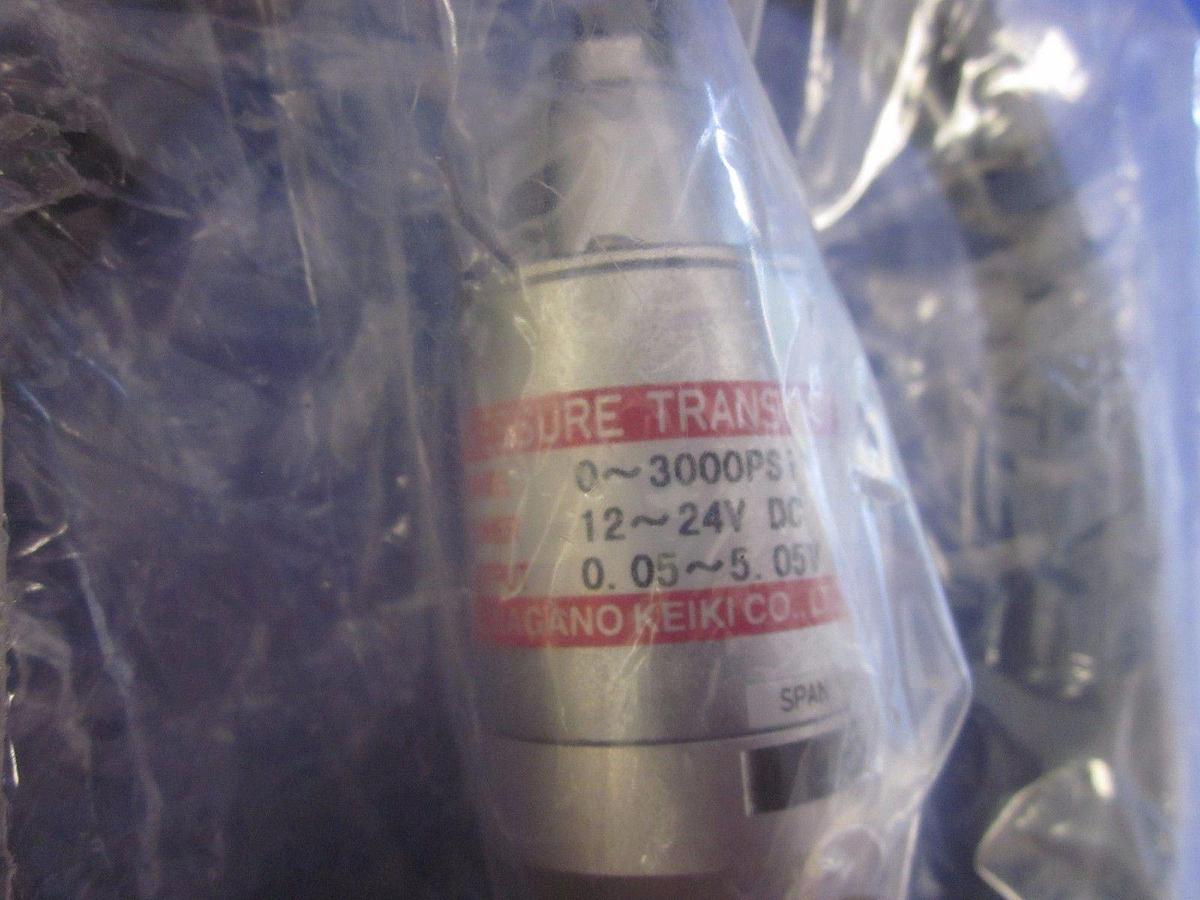 Used NAGANO KEIKI ZT15 Pressure Transmitter, 0-3000 psi, 12-24VDC - New