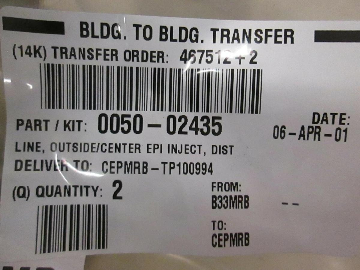 AMAT, LINE, OUTSIDE/CENTER EPI INJECT, DIST, 0050-02435, New