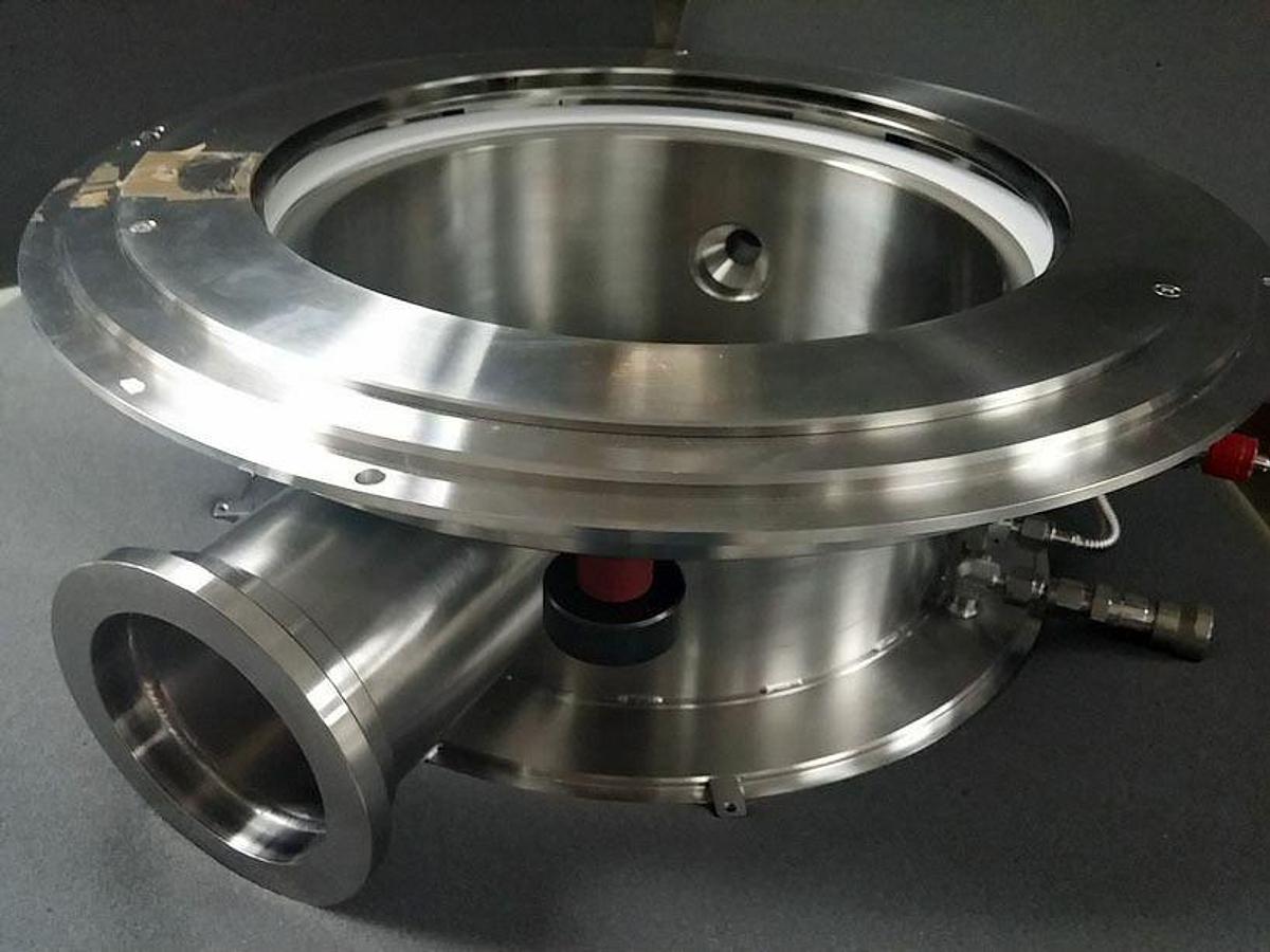 Used TEL Tokyo Electron Process Chamber Manifold Flange Plenum, Used