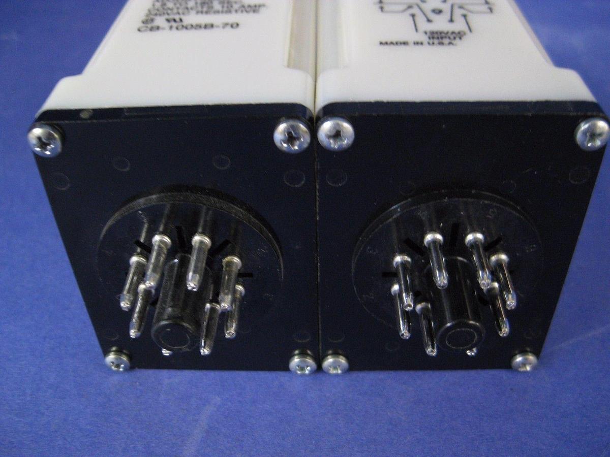 Used Lot of 2 - Potter & Brumfield CB-1005B-70 Time Delay Relay, 1.8-180 Sec