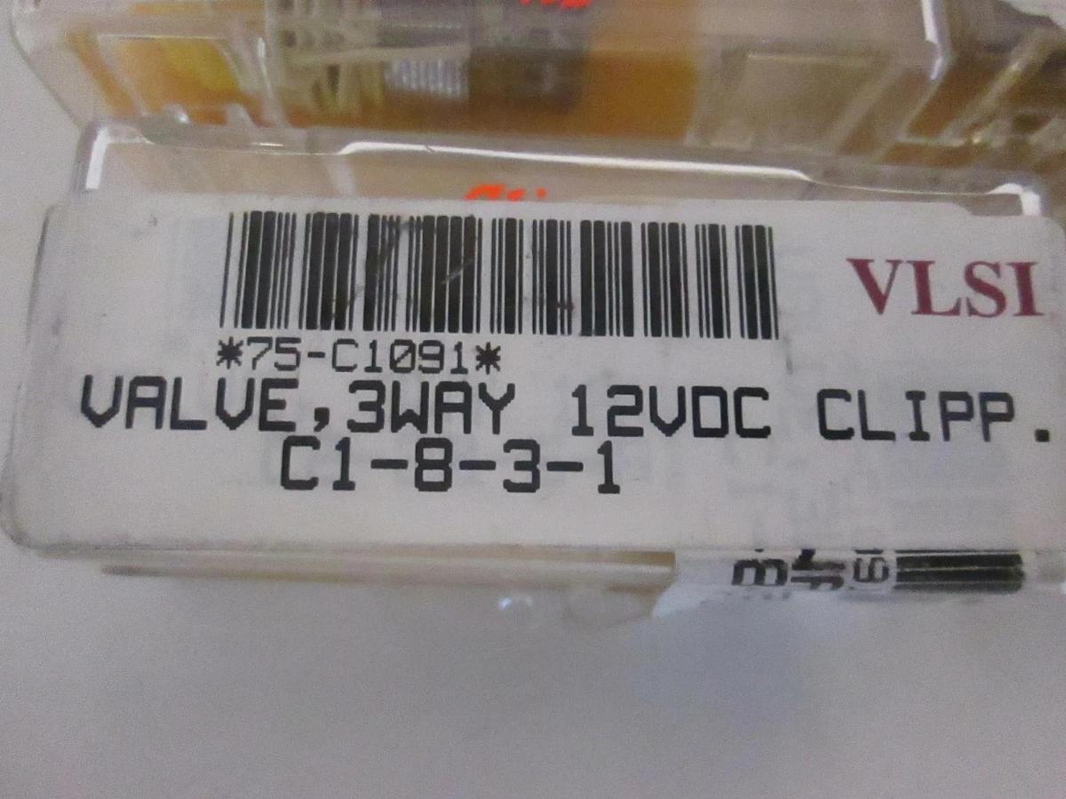 Clippard, 3 Way Valve, 12 VDC, C1-8-3-1, New, Lot of 6