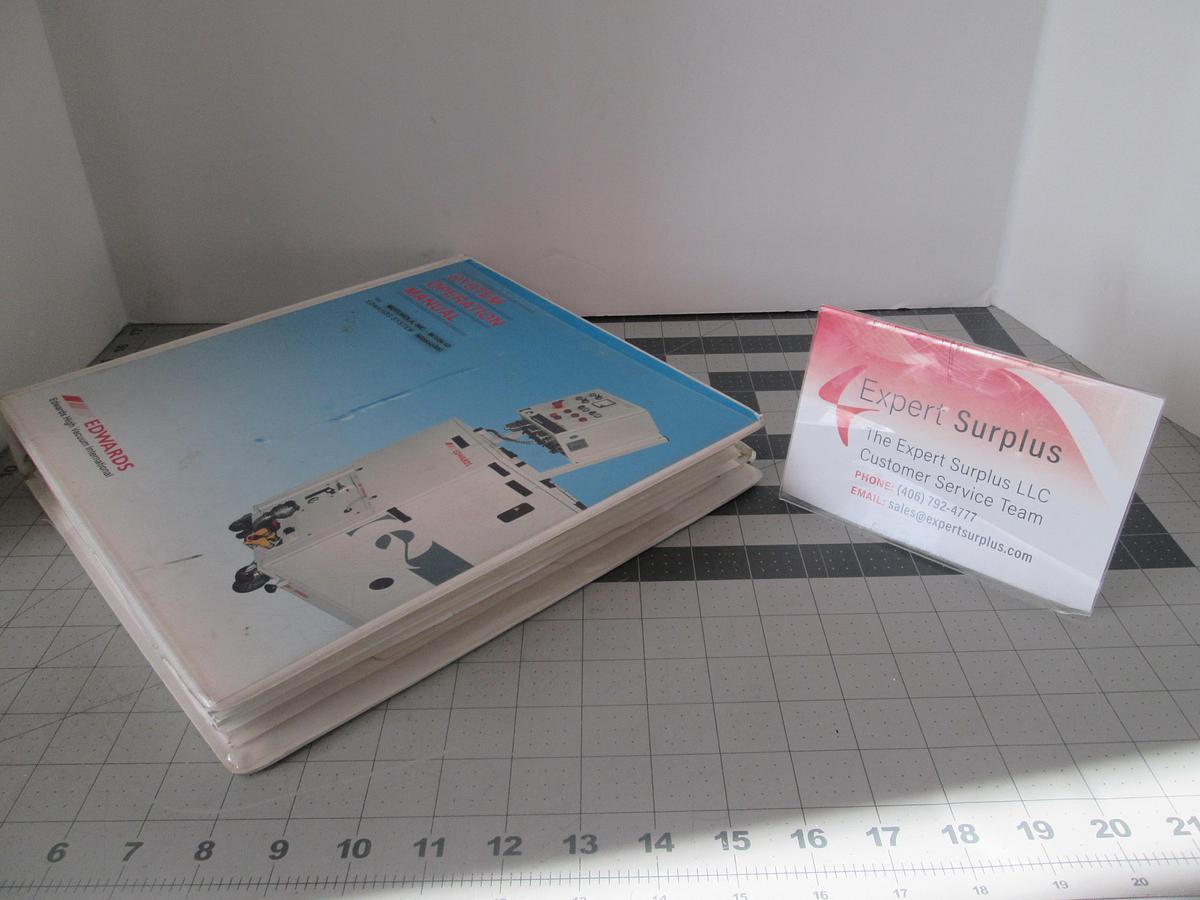 Used Edwards, Vacuum Pump System Installation and Operation Manual, QMB500/QDP80, Used