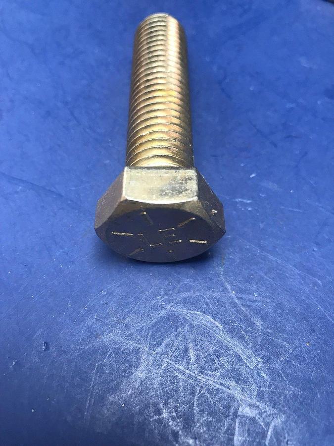 5/8-11 x 2-1/2 Hex Head Cap Screw, Zinc Plated Grade 8, Lot of 33
