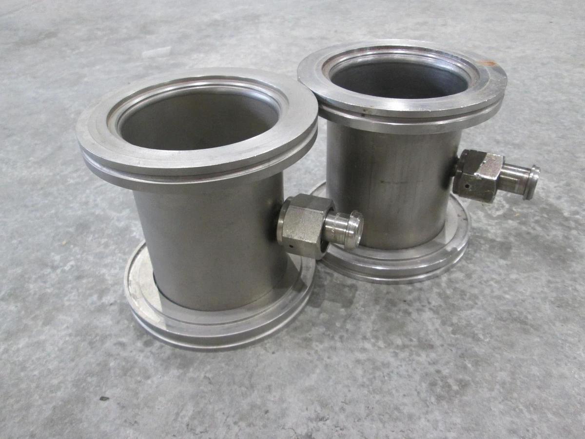 Used 4 1/4" Stainless Steel Adapter w/ 1/2" FVCR Fitting, Used, Lot of 2