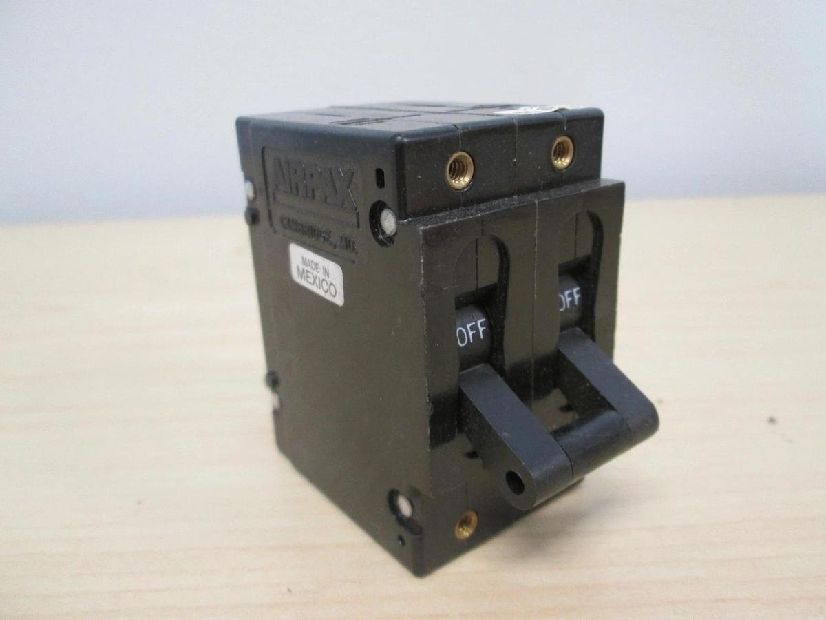 Used Airpax, UPL11-1-65-153, 2 Pole Circuit Breaker, 250V, 15A, Used