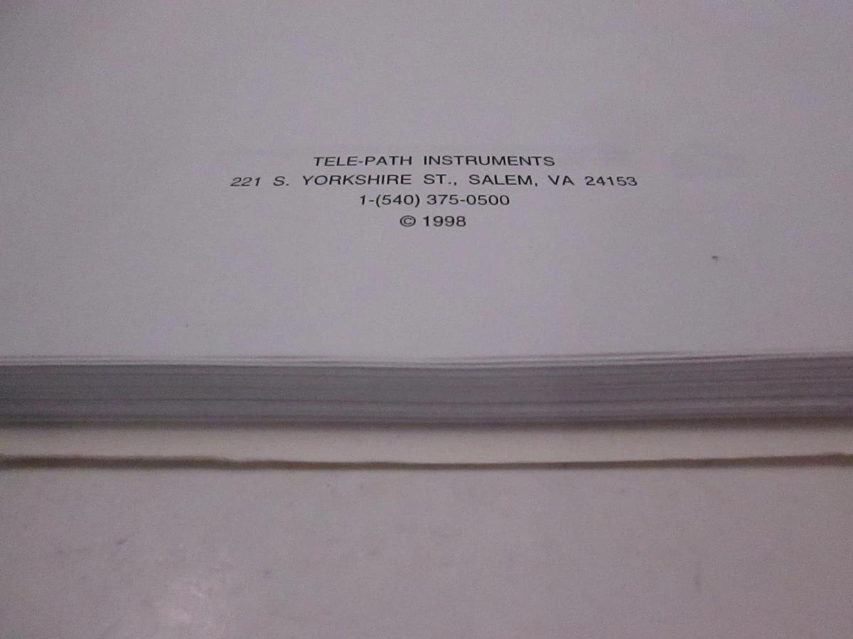Used TPI 750 ATM Tester Operating Manual Issue 4- Firmware 3.0, Used