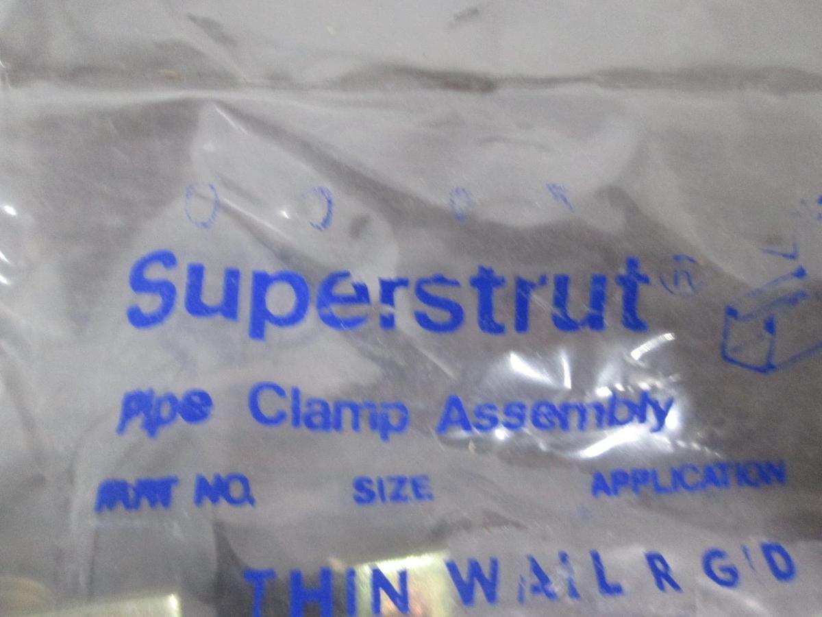 Used Superstrut, 703-1-1/2, Thin Wall Pipe Clamp Assy, New, Lot of 6