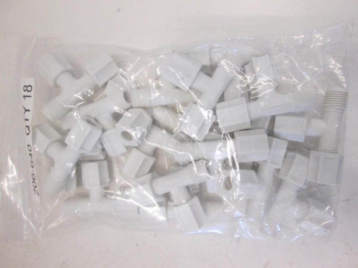 RYAN HERCO PRODUCTS, 0630-043, Tee, PP, 5/16T x 1/4NPTM x 5/6T, New, Lot of 18