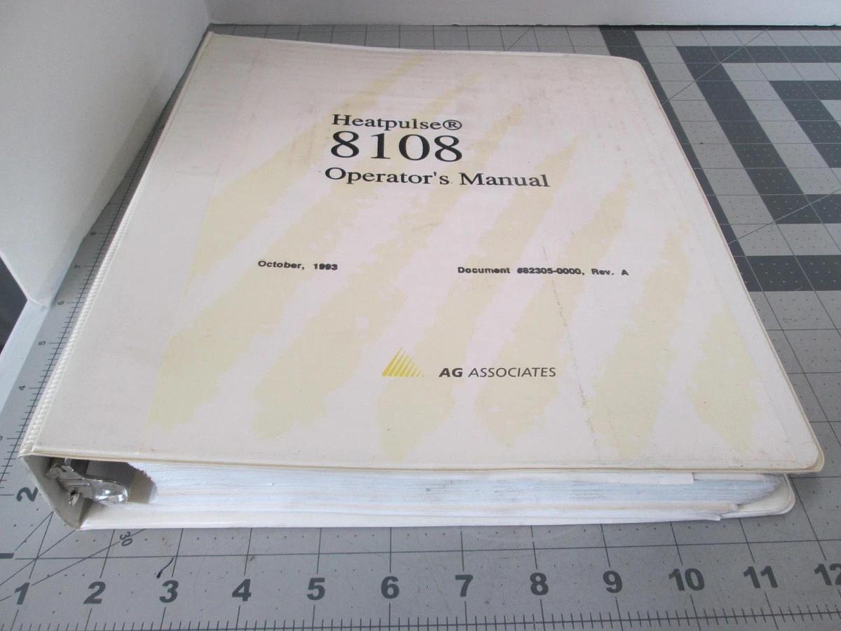 Used Heatpulse, 8108 Operator's Manual, 82305-0000, Used