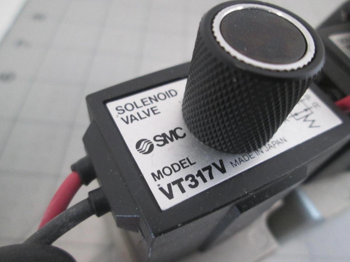 Used SMC, Solenoid Valve, VT317V, Used, Lot of 2