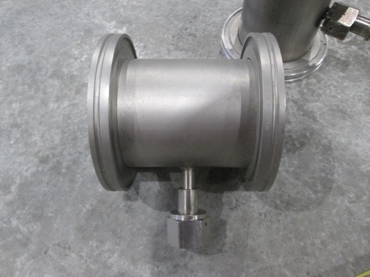 Used 4 1/4" Stainless Steel Adapter w/ 1/2" FVCR Fitting, Used, Lot of 2