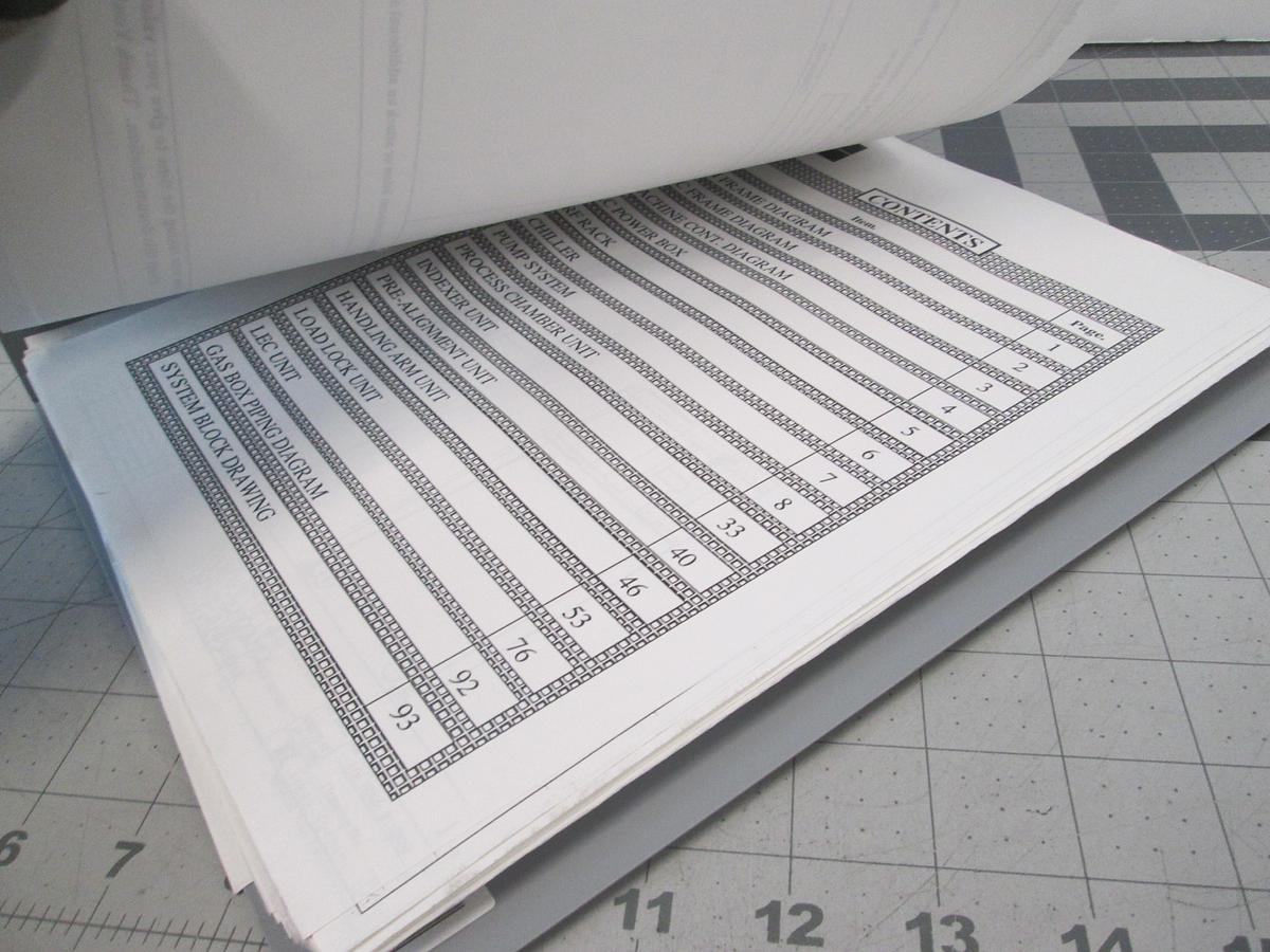 Used TEL Tokyo Electron, TE500LEC, Single Wafer Plasma Etcher, Parts Identifier Book, Used