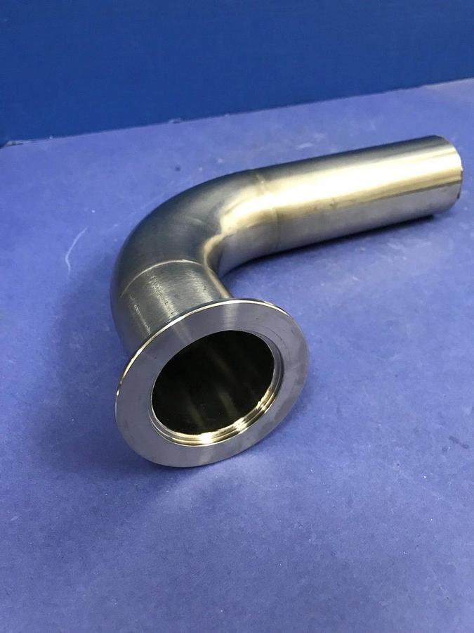Used Stainless Steel Vacuum Tube / Pipe , 90 Elbow , NW50 x TW, Used