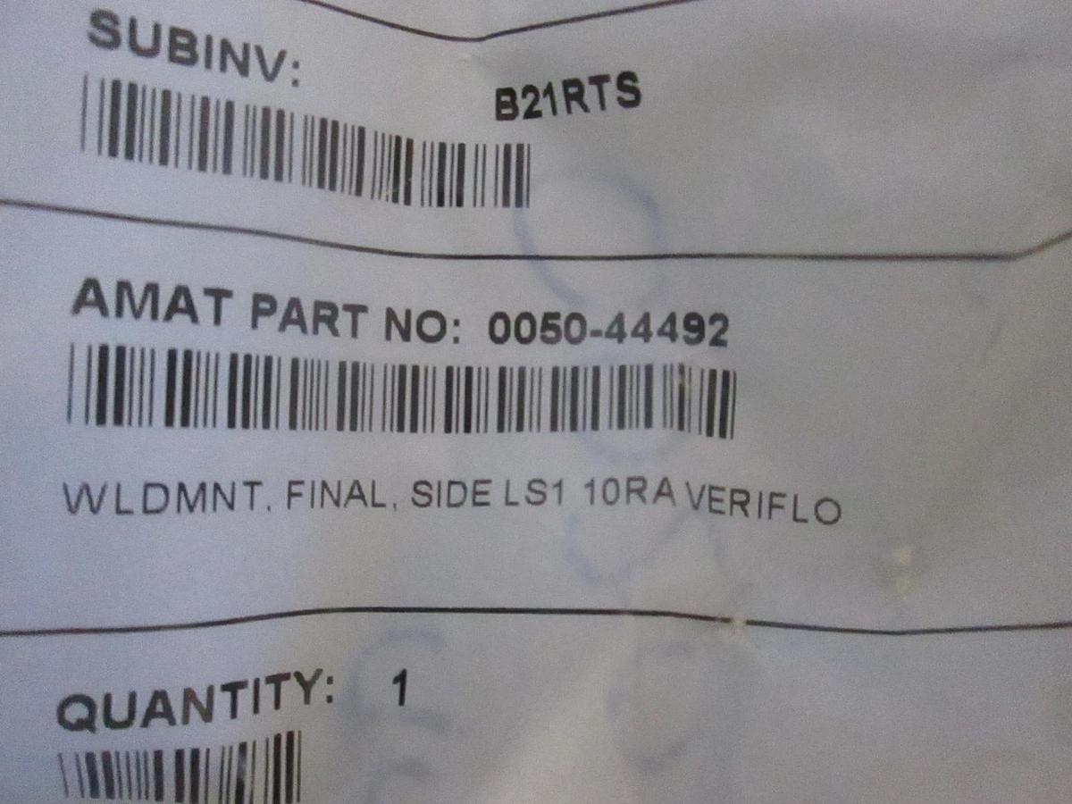 Used AMAT, 0050-44492, Weldment Final, Side LS1 10RA Veriflo, New