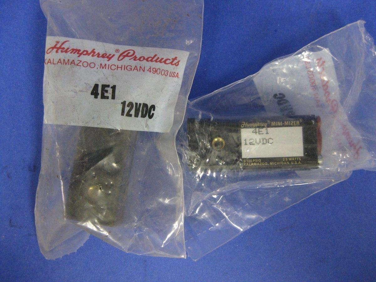 Humphrey Mini-Mizer 4E1 12VDC Solenoid Valve - Lot of 6 New